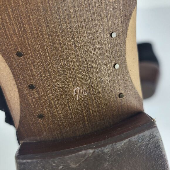 Sam Edelman Petty Black Suede Leather Ankle Booties Size 7.5 M - Picture 12 of 14